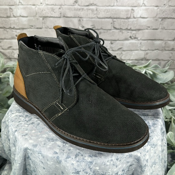 Nunn Bush Barklay Black Leather Plain Toe Casual Lace-Up Ankle Boots Men’s 9M - Picture 14 of 14